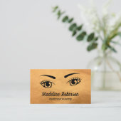 Schönheitsaugen / Imitate Leder Visitenkarte (Stehend Vorderseite)