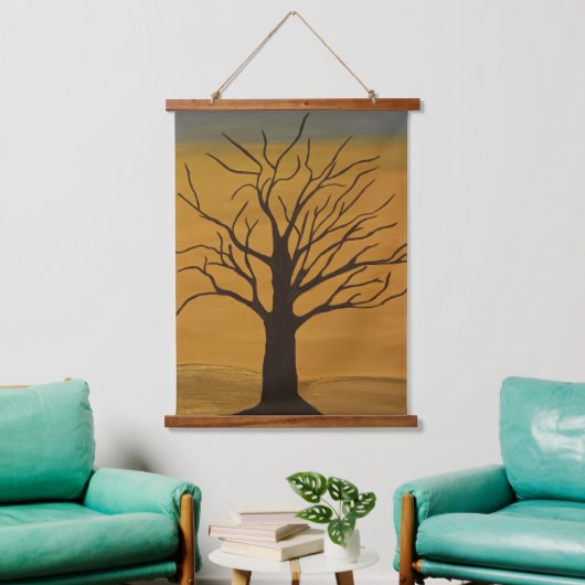 Schönheitsband der Wüste Wandteppich Mit Holzrahmen (Wohnzimmer)