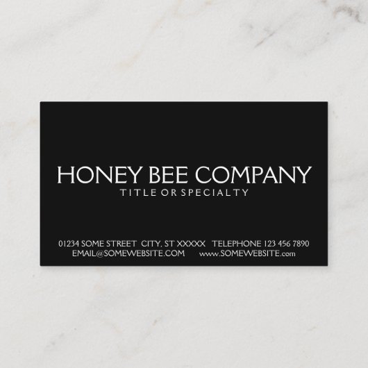 Schönheitsbiene Visitenkarte (Rückseite)