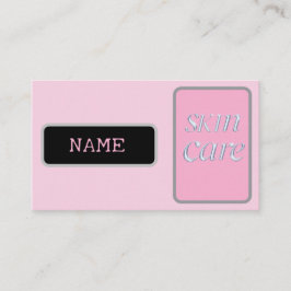 Schönheitscreme in Rosa Visitenkarte