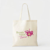 Schönheitsfördernde, individuelle, rosa Orchideen- Tragetasche (Vorne)