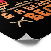 Schönheitsgehirne und ein Schwarzes Gürtelmädchen Poster (Ecke)