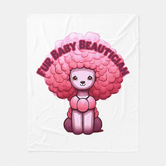 Schönheitsgeschenk für Groomer Fleecedecke (Vorderseite)