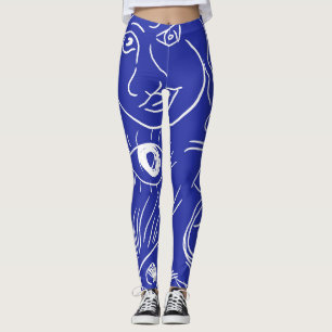 Schönheitsgesicht: ein zeichn. leggings
