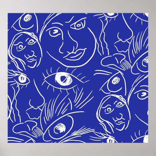 Schönheitsgesicht: ein zeichn. poster (Vorne)