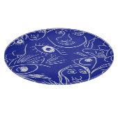 Schönheitsgesicht: ein zeichn. schneidebrett (Ecke)