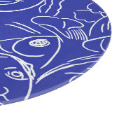 Schönheitsgesicht: ein zeichn. schneidebrett (Ecke)