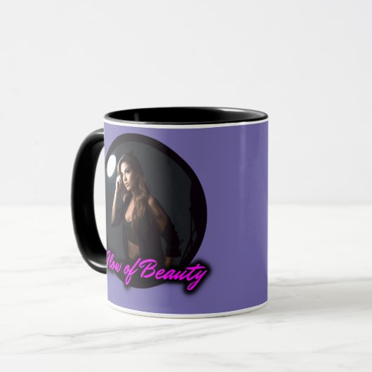 Schönheitsglühen Tasse (Vorderseite Links)