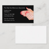 Schönheitshandfeuer Visitenkarte (Vorne/Hinten)