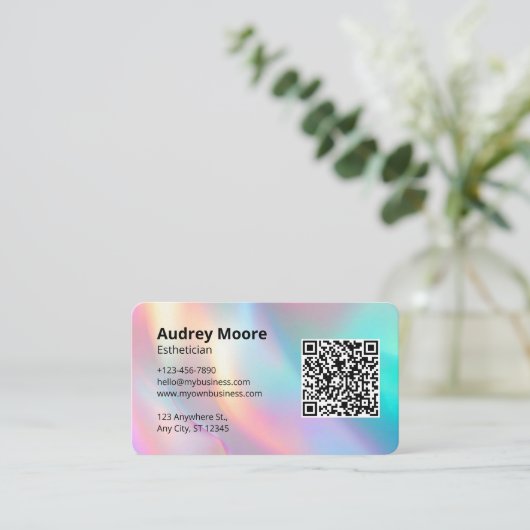 Schönheitsindustrie Visitenkarte (Stehend Vorderseite)