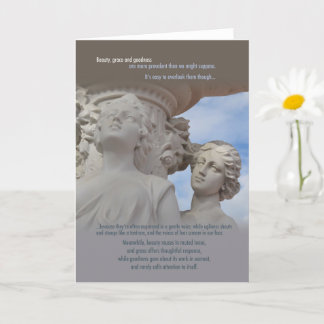 Schönheitsinspirierende Blankokarte Karte