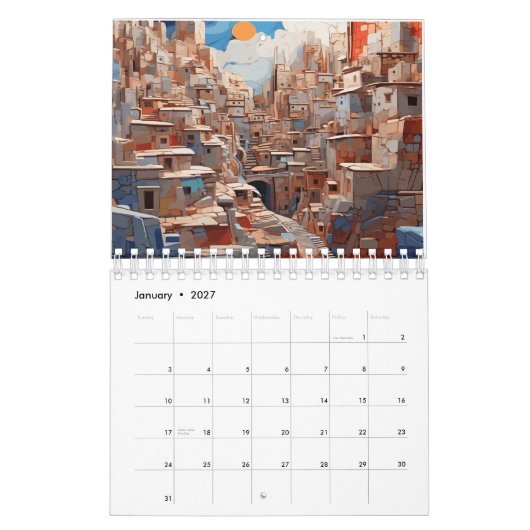 Schönheitskalender 2026 kalender (Jan 2027)