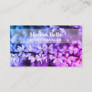 Schönheitskarte mit Blumenmuster, elegante berufli Visitenkarte