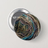 Schönheitsknopf, blauer Noro Button (Vorne & Hinten)