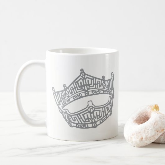 Schönheitskönigin Krone Kaffeetasse (Mit Donut)