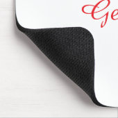 Schönheitsköniginhashtag hellrot Name Mädchen Boss Mousepad (Ecke)