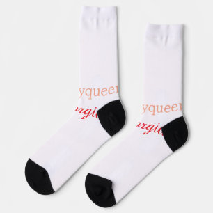 Schönheitsköniginhashtag hellrot Name Mädchen Boss Socken