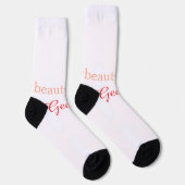 Schönheitsköniginhashtag hellrot Name Mädchen Boss Socken (Rechts)