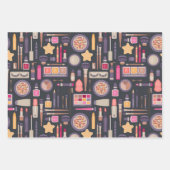 Schönheitskosmetik Makeup Wrapping Paper Set 3 Geschenkpapier Set (Vorderseite)