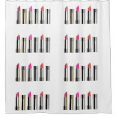 Schönheitskosmetik mit Lipstick Duschvorhang (Vorderseite)