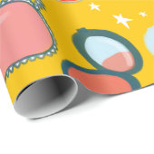 Schönheitskosmetik Muster Gold Geschenkverpackung Geschenkpapier (Rolleneckpunkt)