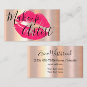 Schönheitskünstler Glitzy Makeup Visitenkarte (Vorne/Hinten)