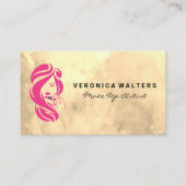 Schönheitslogo | Haare und Make-up Treuekarte (Vorderseite)