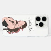 Schönheitsmädchen individuell anpassbar Case-Mate iPhone hülle (Rückseite (Horizontal))