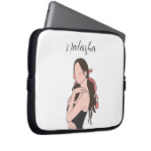 Schönheitsmädchen individuell anpassbar laptopschutzhülle (Vorne Rechts)