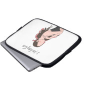 Schönheitsmädchen individuell anpassbar laptopschutzhülle (Vorne Knopf)