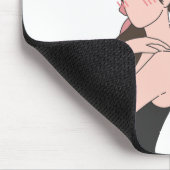 Schönheitsmädchen individuell anpassbar mousepad (Ecke)