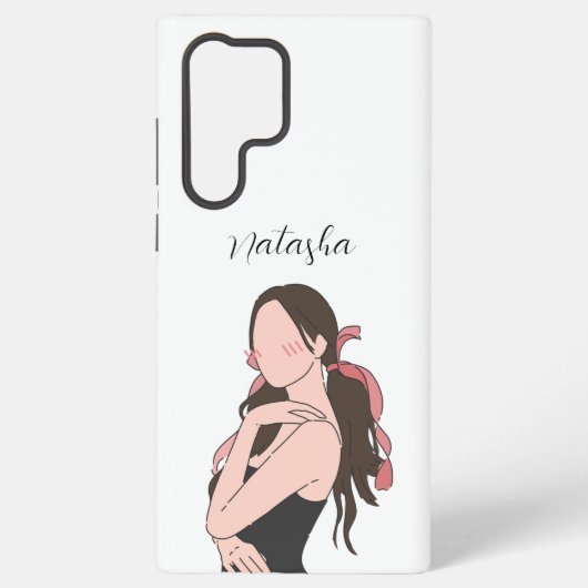 Schönheitsmädchen individuell anpassbar samsung galaxy hülle (Rückseite)