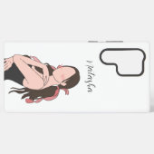 Schönheitsmädchen individuell anpassbar samsung galaxy hülle (Rückseite (Horizontal))