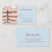 Schönheitsmaniküre Nagelsalon Verabredung Terminkarte (Vorne/Hinten)