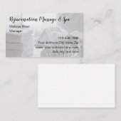 Schönheitsmassage und Wellness-Center Visitenkarte (Vorne/Hinten)