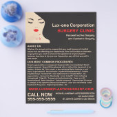 Schönheitsmodell, plastischer Chirurg, plastische  Flyer (Einzeln)