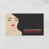 Schönheitsmodell, plastischer Chirurg, plastische Visitenkarte (Vorderseite)