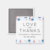 Schönheitsmuster, Meeresmuster, Hochzeit Magnet (Vorderseite/Rückseite)