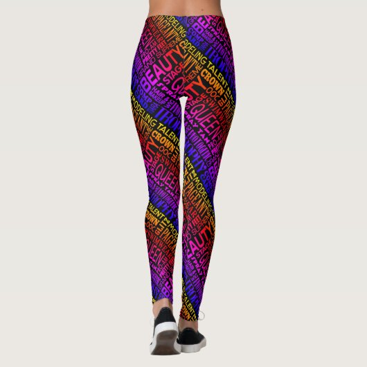 Schönheitspageant Hot Print Leggings (Rückseite)