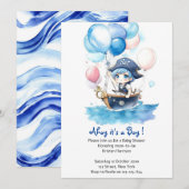 Schönheitspflege: Kinderdusche Einladung (Vorne/Hinten)