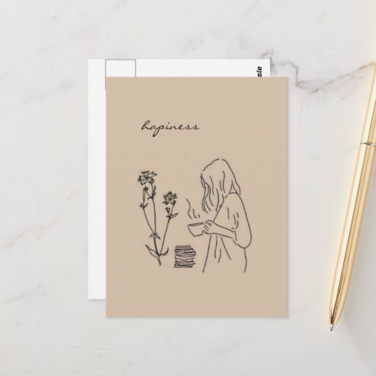 Schönheitspflege Postkarte (Vorderseite/Rückseite Beispiel)