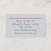 Schönheitspflege Visitenkarte (Rückseite)