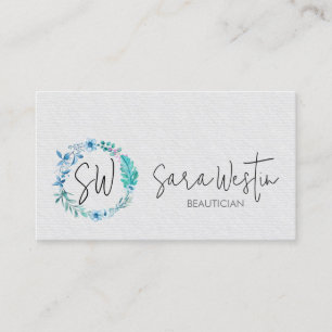 Schönheitspfleger-Schönheitsmonogramm Visitenkarte