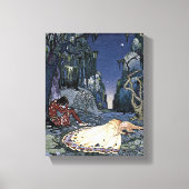 Schönheitsprinzessin Vintage Magie Romantik Leinwanddruck (Vorderseite)