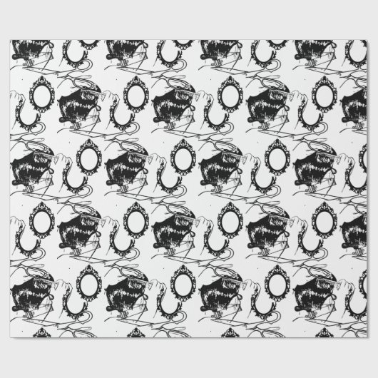 Schönheitssalon, Barbershop-Wrapping Paper Geschenkpapier (Flach)