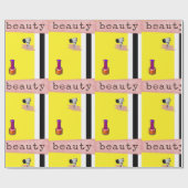 Schönheitssalon, Barbershop-Wrapping Paper Geschenkpapier (Flach)