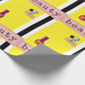 Schönheitssalon, Barbershop-Wrapping Paper Geschenkpapier (Ecke)