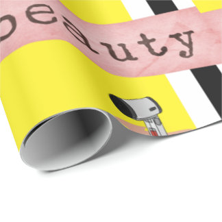 Schönheitssalon, Barbershop-Wrapping Paper Geschenkpapier