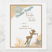 Schönheitssalon Cowgirl Weinetikett (Einzelnes Label)