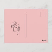 Schönheitssalon danke Postkarte (Rückseite)